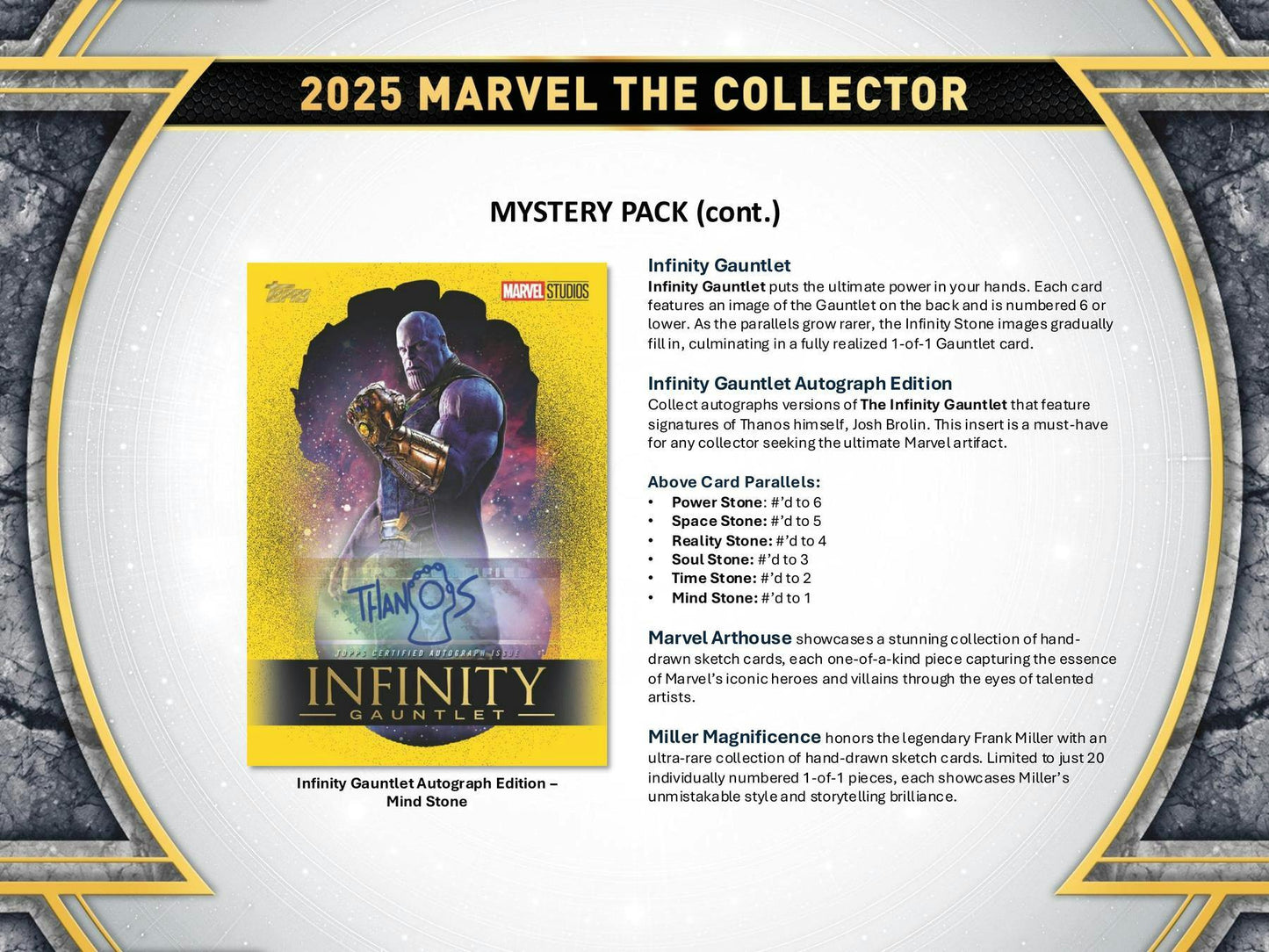 2025 Topps Marvel The Collector Hobby Box | Columbia Sports Cards - Columbia Hobby - Sports Card Boxes - Toploaders - Card Savers