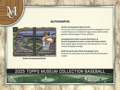 2025 Topps Museum Collection Baseball Hobby Box | Columbia Sports Cards - Columbia Hobby - Sports Card Boxes - Toploaders - Card Savers