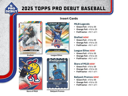 2025 Topps Pro Debut Baseball Hobby Jumbo Box | Columbia Sports Cards - Columbia Hobby - Sports Card Boxes - Toploaders - Card Savers