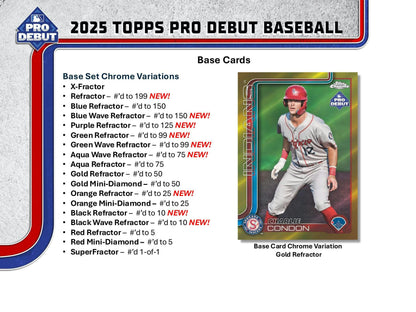2025 Topps Pro Debut Baseball Hobby Jumbo Box | Columbia Sports Cards - Columbia Hobby - Sports Card Boxes - Toploaders - Card Savers