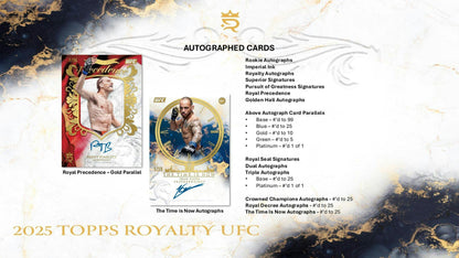 2025 Topps Royalty UFC Hobby Box | Columbia Sports Cards - Columbia Hobby - Sports Card Boxes - Toploaders - Card Savers