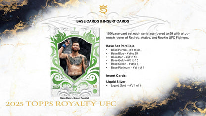 2025 Topps Royalty UFC Hobby Box | Columbia Sports Cards - Columbia Hobby - Sports Card Boxes - Toploaders - Card Savers