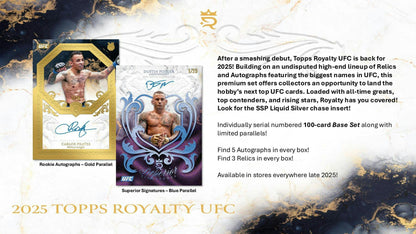 2025 Topps Royalty UFC Hobby Box | Columbia Sports Cards - Columbia Hobby - Sports Card Boxes - Toploaders - Card Savers