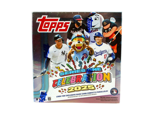 2025 Topps Series 1 Baseball Celebration Mega Box - Columbia Hobby - Sports Card Boxes - Toploaders - Card Savers