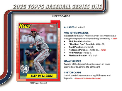 2025 Topps Series 1 Baseball Hobby Box - Columbia Hobby - Sports Card Boxes - Toploaders - Card Savers