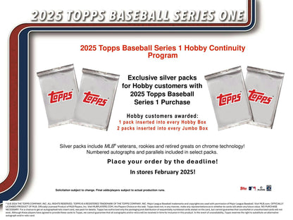 2025 Topps Series 1 Baseball Hobby Box - Columbia Hobby - Sports Card Boxes - Toploaders - Card Savers