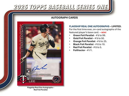 2025 Topps Series 1 Baseball Retail 20 - Pack Box - Columbia Hobby - Sports Card Boxes - Toploaders - Card Savers