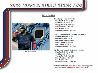 2025 Topps Series 2 Baseball Hobby Box - Columbia Hobby - Sports Card Boxes - Toploaders - Card Savers