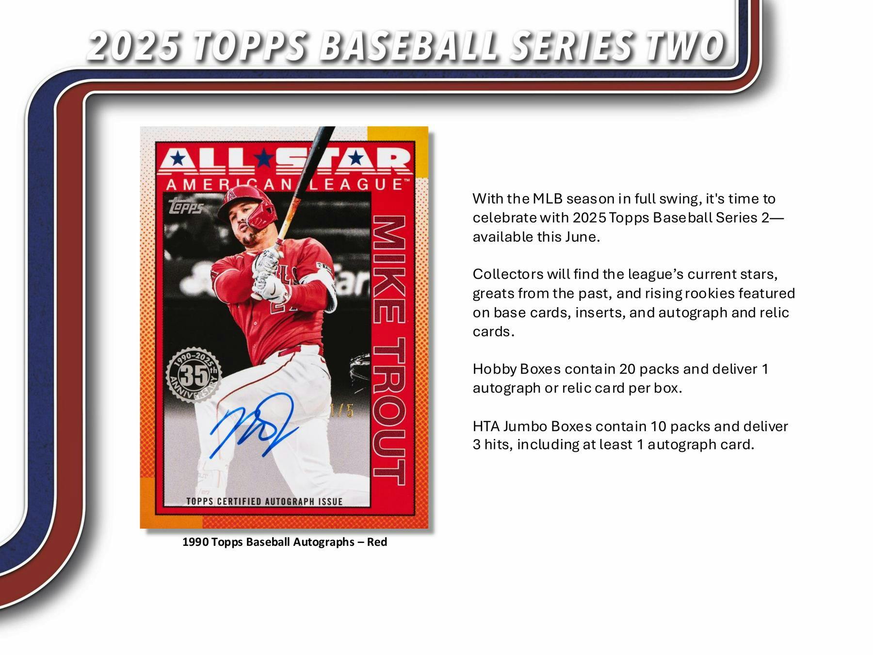 2025 Topps Series 2 Baseball Hobby Box - Columbia Hobby - Sports Card Boxes - Toploaders - Card Savers
