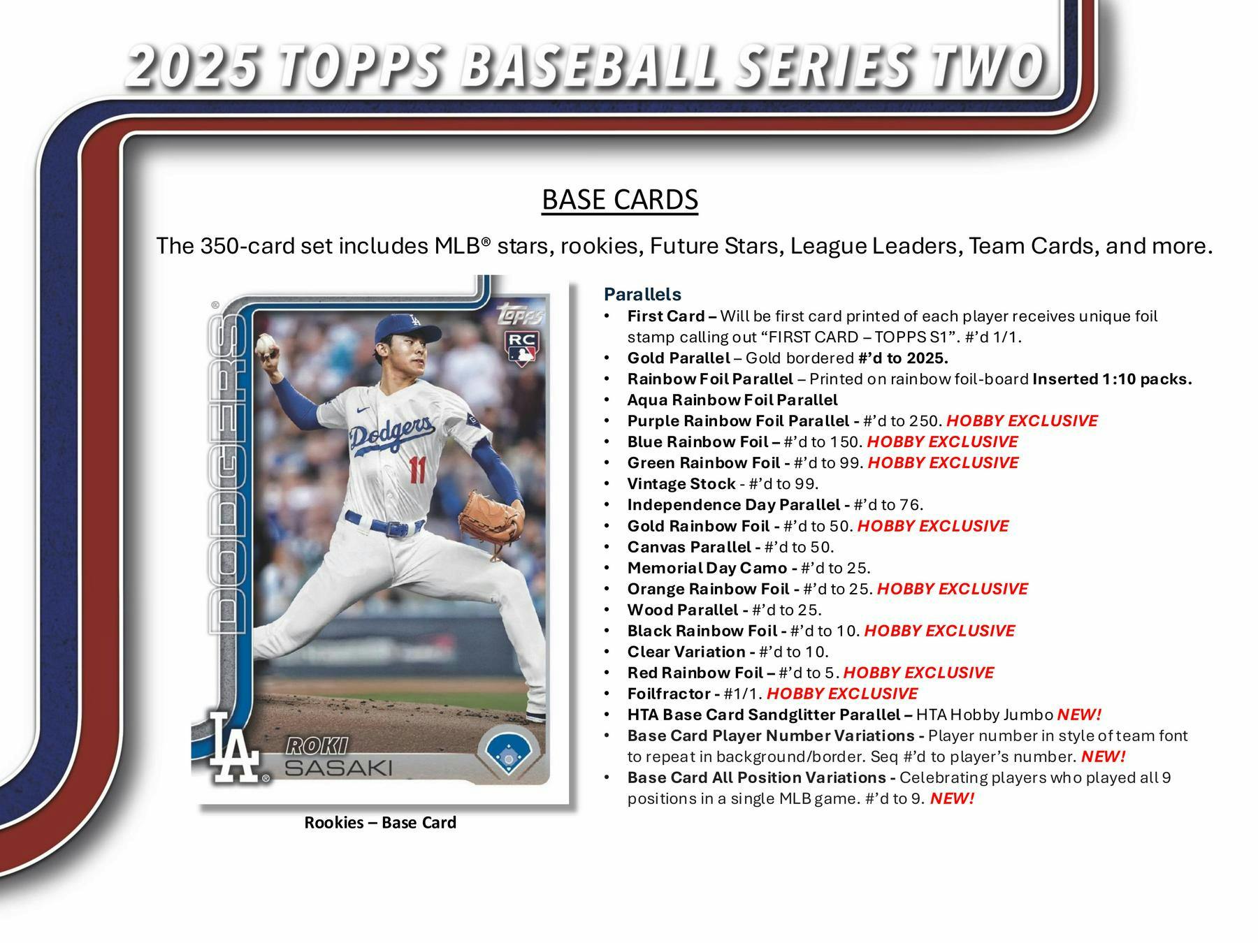 2025 Topps Series 2 Baseball Hobby Jumbo Box - Columbia Hobby - Sports Card Boxes - Toploaders - Card Savers