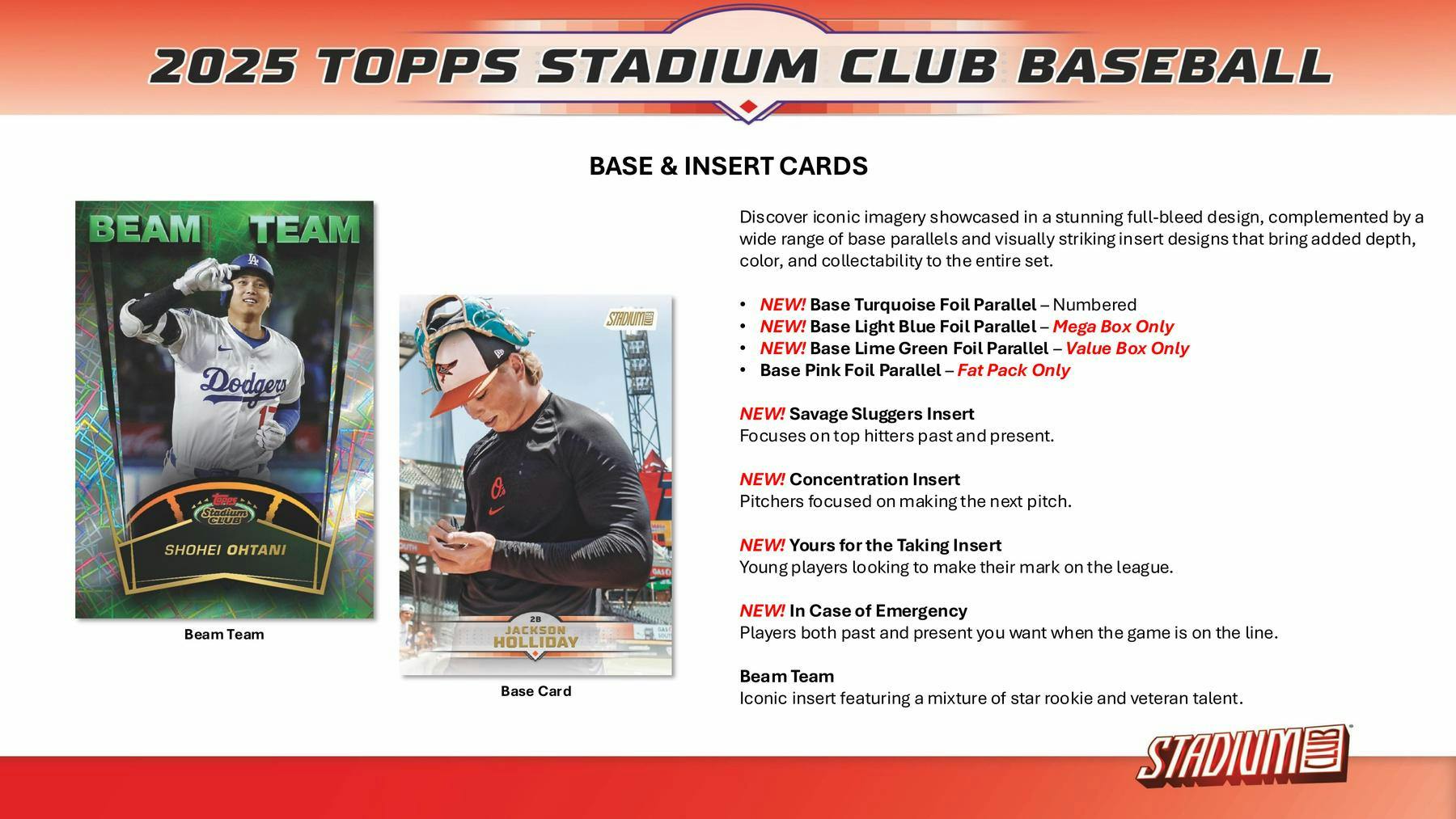 2025 Topps Stadium Club Baseball 8 - Pack Blaster Box | Columbia Sports Cards - Columbia Hobby - Sports Card Boxes - Toploaders - Card Savers