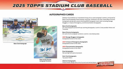 2025 Topps Stadium Club Baseball Mega Box | Columbia Sports Cards - Columbia Hobby - Sports Card Boxes - Toploaders - Card Savers