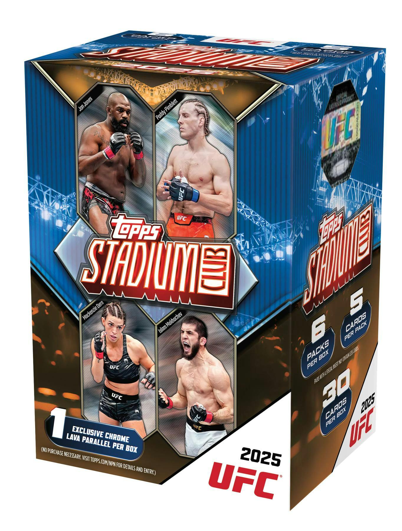 2025 Topps Stadium Club UFC 6 - Pack Blaster Box | Columbia Sports Cards - Columbia Hobby - Sports Card Boxes - Toploaders - Card Savers
