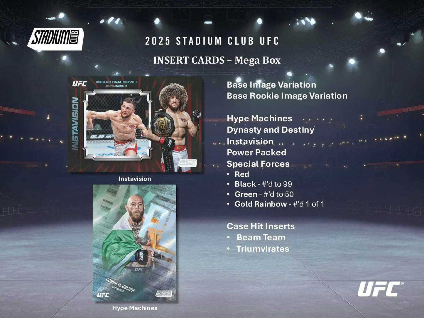 2025 Topps Stadium Club UFC Mega Box | Columbia Sports Cards - Columbia Hobby - Sports Card Boxes - Toploaders - Card Savers
