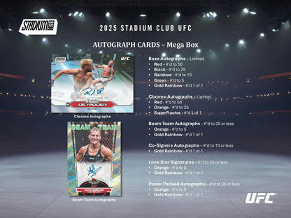 2025 Topps Stadium Club UFC Mega Box | Columbia Sports Cards - Columbia Hobby - Sports Card Boxes - Toploaders - Card Savers