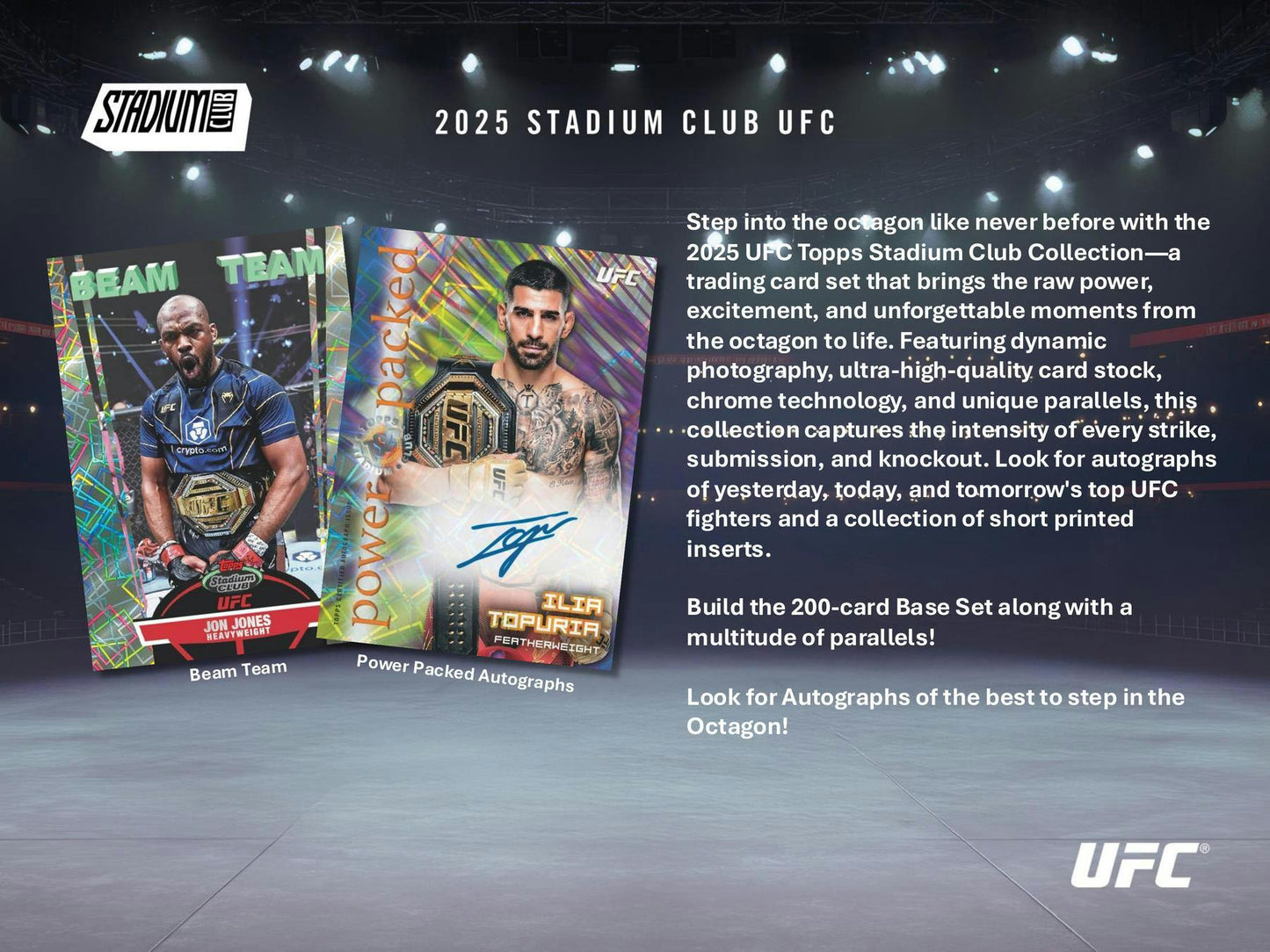 2025 Topps Stadium Club UFC Mega Box | Columbia Sports Cards - Columbia Hobby - Sports Card Boxes - Toploaders - Card Savers