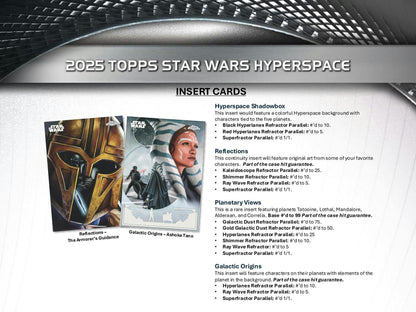 2025 Topps Star Wars Hyperspace Hobby Box | Columbia Sports Cards - Columbia Hobby - Sports Card Boxes - Toploaders - Card Savers