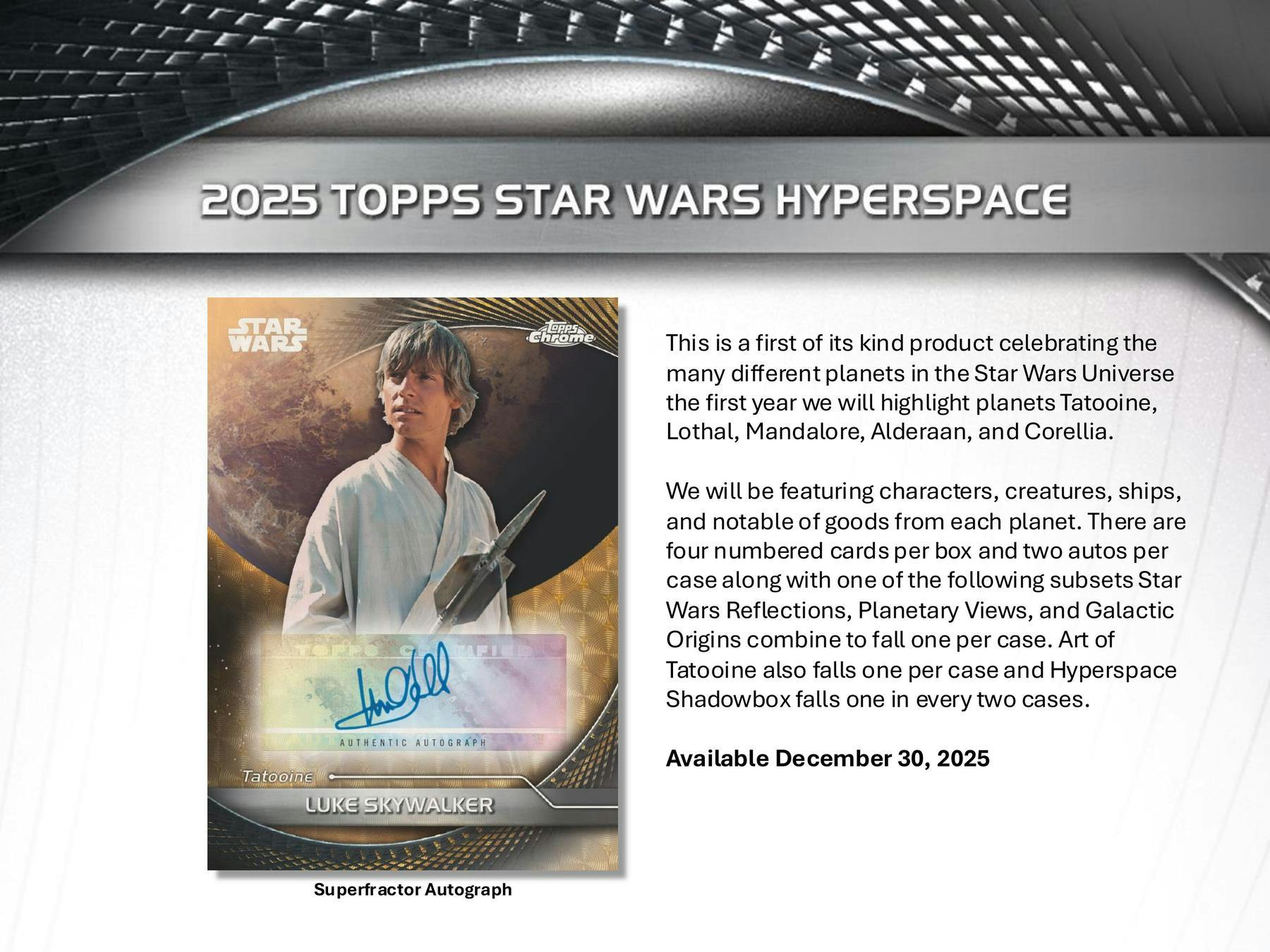 2025 Topps Star Wars Hyperspace Hobby Box | Columbia Sports Cards - Columbia Hobby - Sports Card Boxes - Toploaders - Card Savers