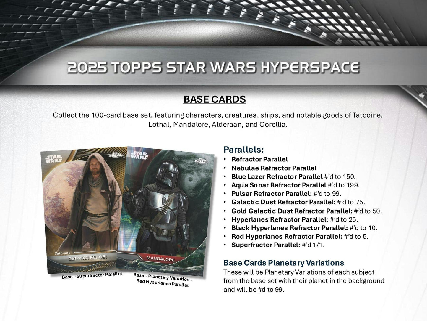 2025 Topps Star Wars Hyperspace Hobby Box | Columbia Sports Cards - Columbia Hobby - Sports Card Boxes - Toploaders - Card Savers