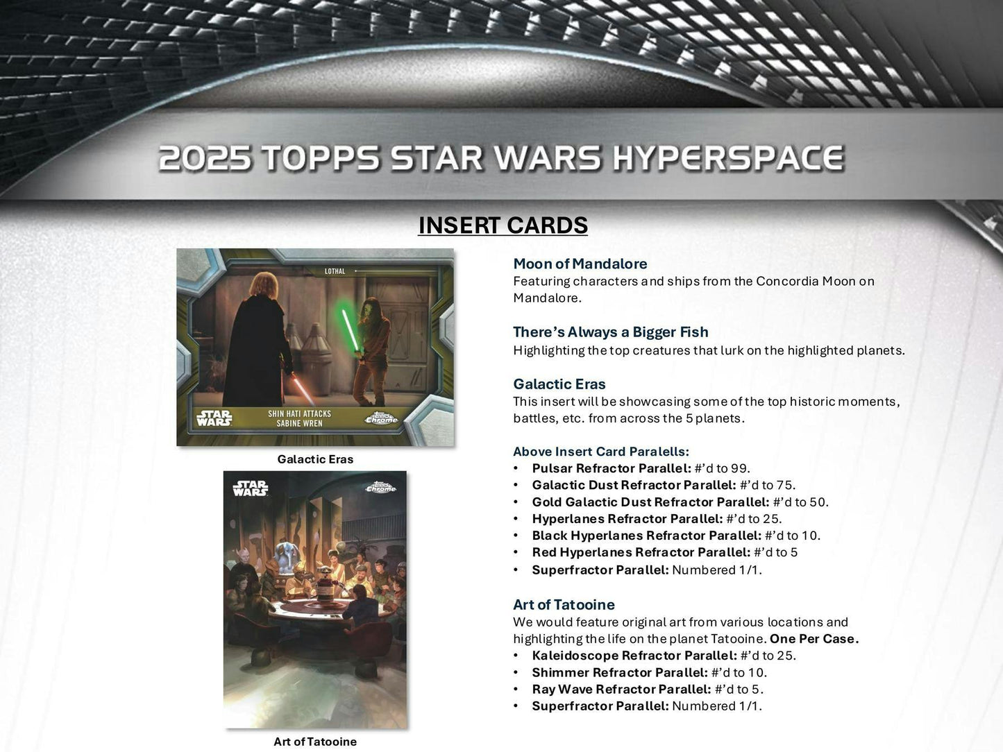 2025 Topps Star Wars Hyperspace Hobby Box | Columbia Sports Cards - Columbia Hobby - Sports Card Boxes - Toploaders - Card Savers