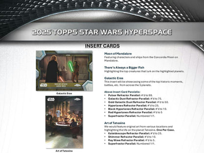 2025 Topps Star Wars Hyperspace Hobby Box | Columbia Sports Cards - Columbia Hobby - Sports Card Boxes - Toploaders - Card Savers