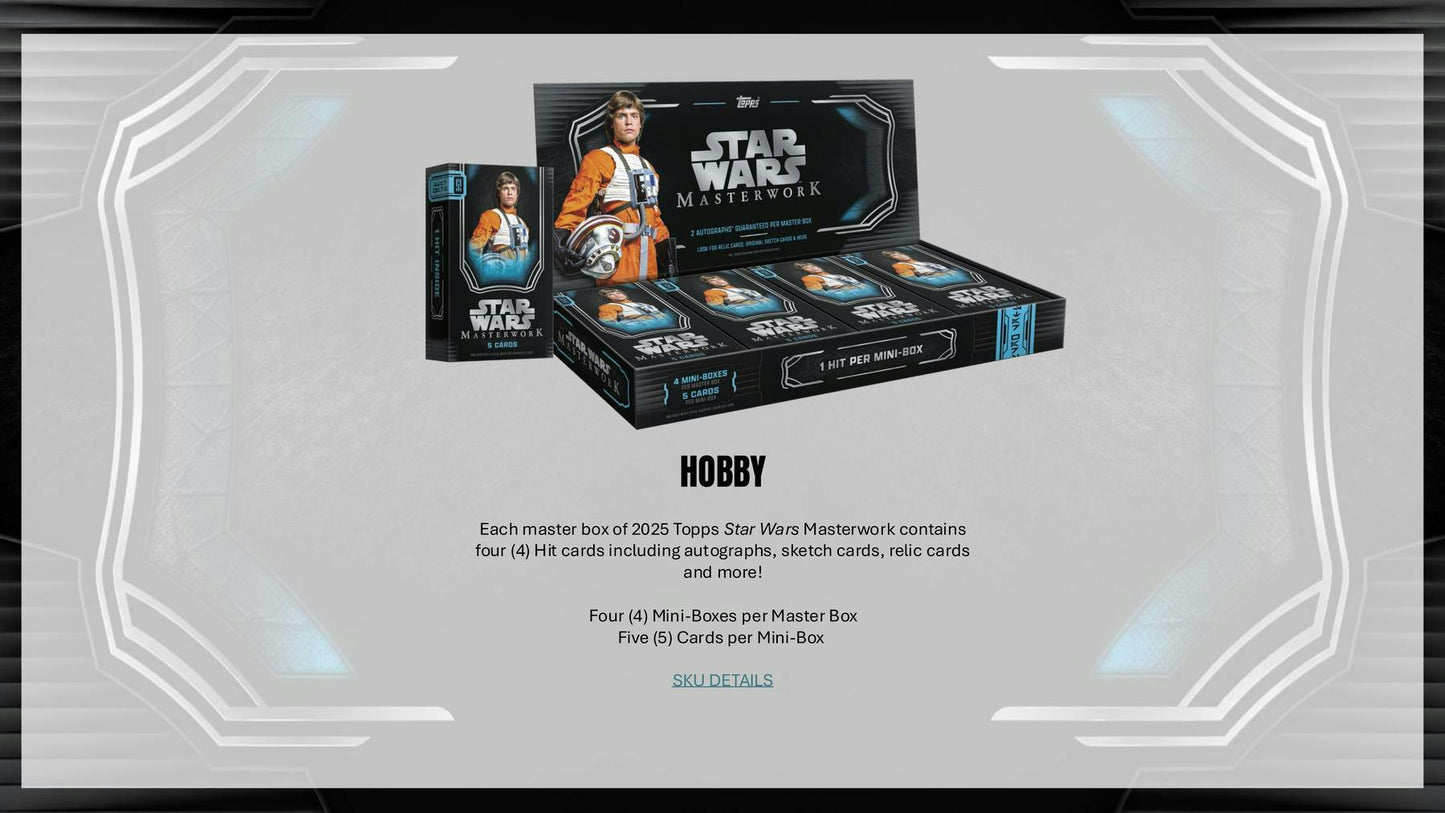 2025 Topps Star Wars Masterwork Hobby Box | Columbia Sports Cards