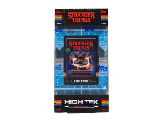 2025 Topps Stranger Things High Tek Hobby Box - Columbia Hobby - Sports Card Boxes - Toploaders - Card Savers