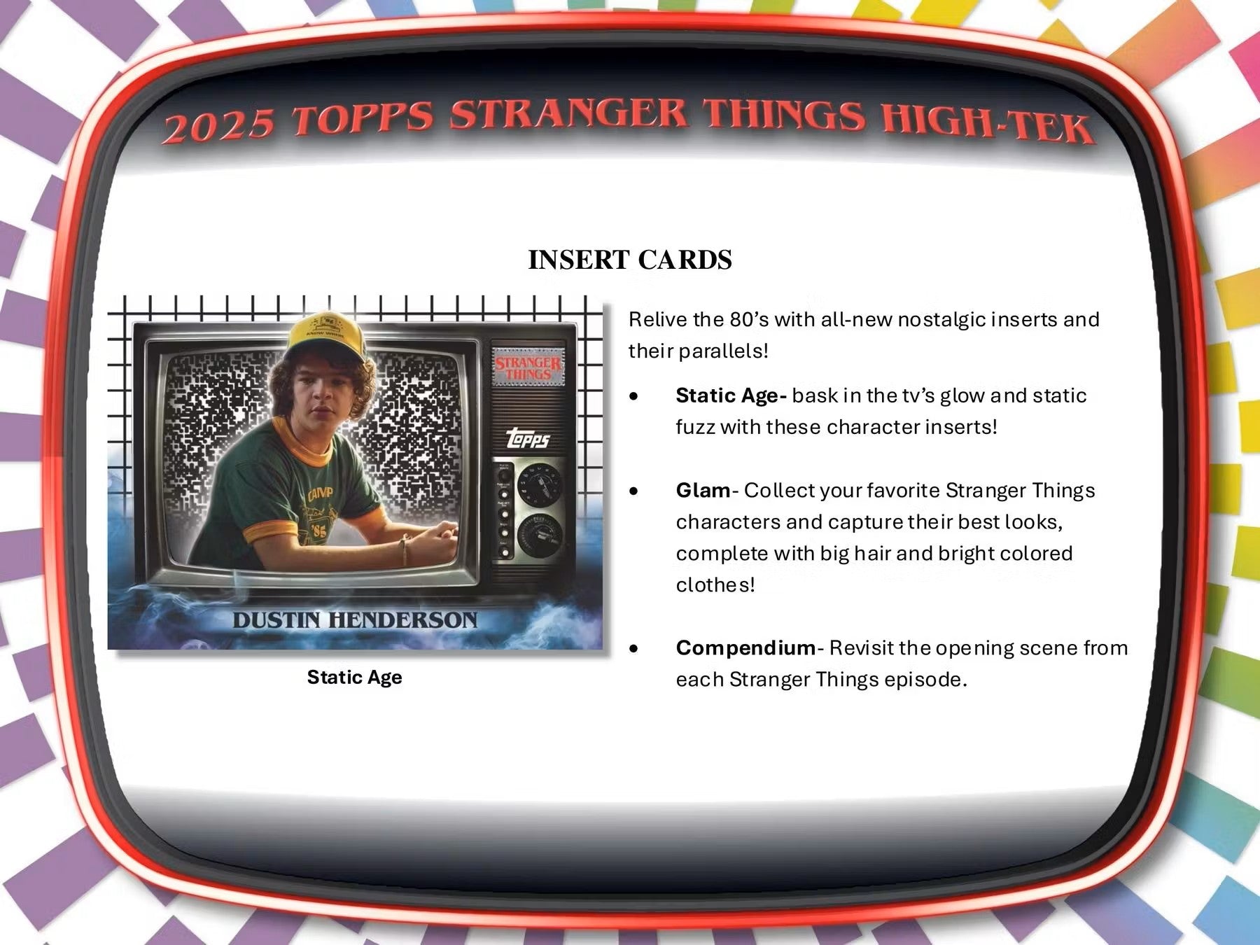 2025 Topps Stranger Things High Tek Hobby Box - Columbia Hobby - Sports Card Boxes - Toploaders - Card Savers