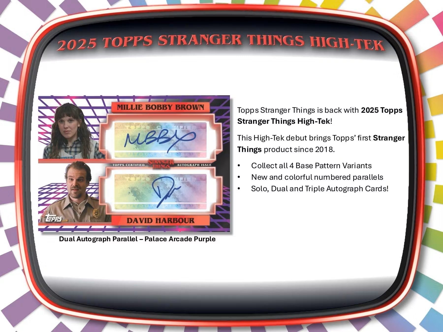 2025 Topps Stranger Things High Tek Hobby Box - Columbia Hobby - Sports Card Boxes - Toploaders - Card Savers