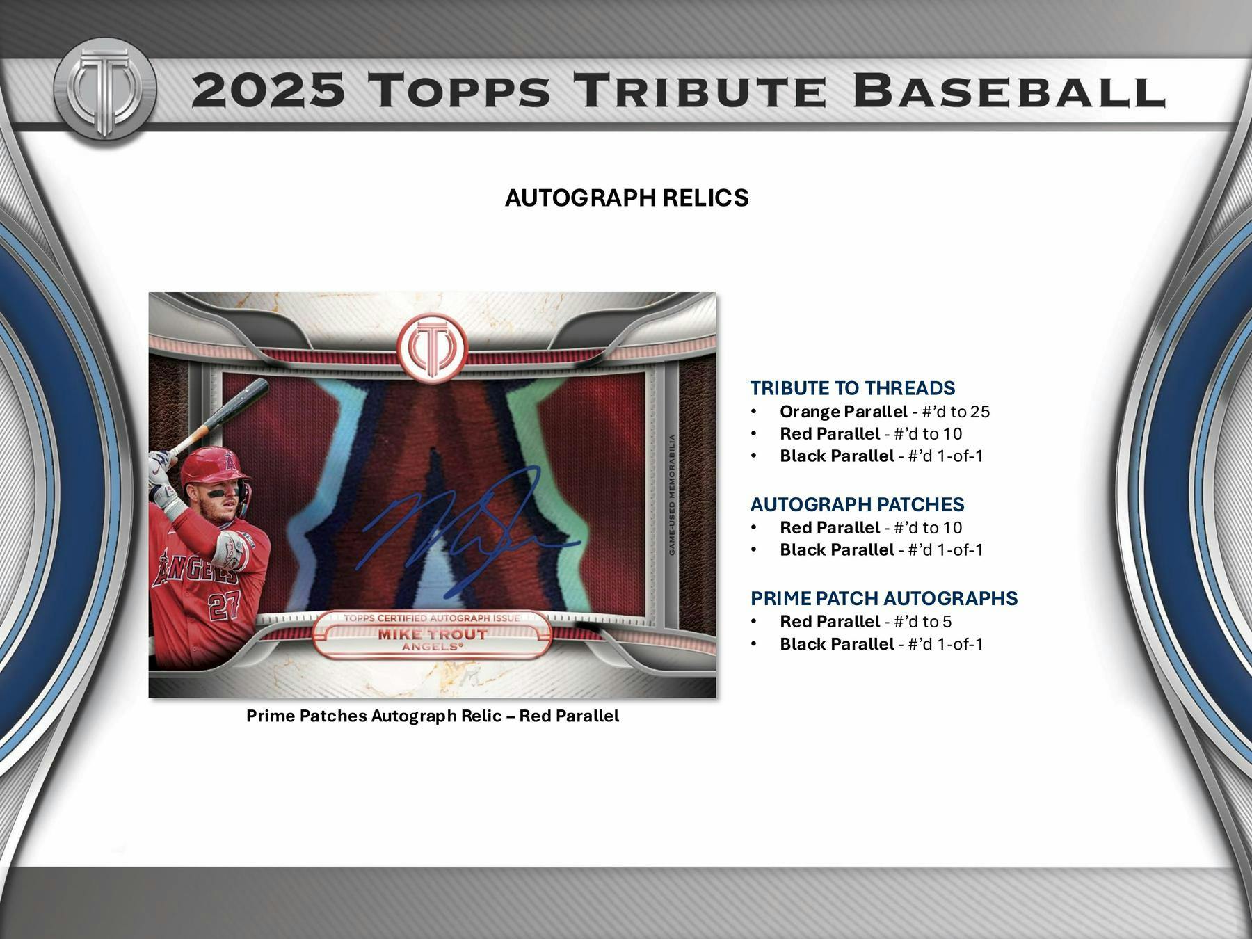 2025 Topps Tribute Baseball Hobby Box - Columbia Hobby - Sports Card Boxes - Toploaders - Card Savers