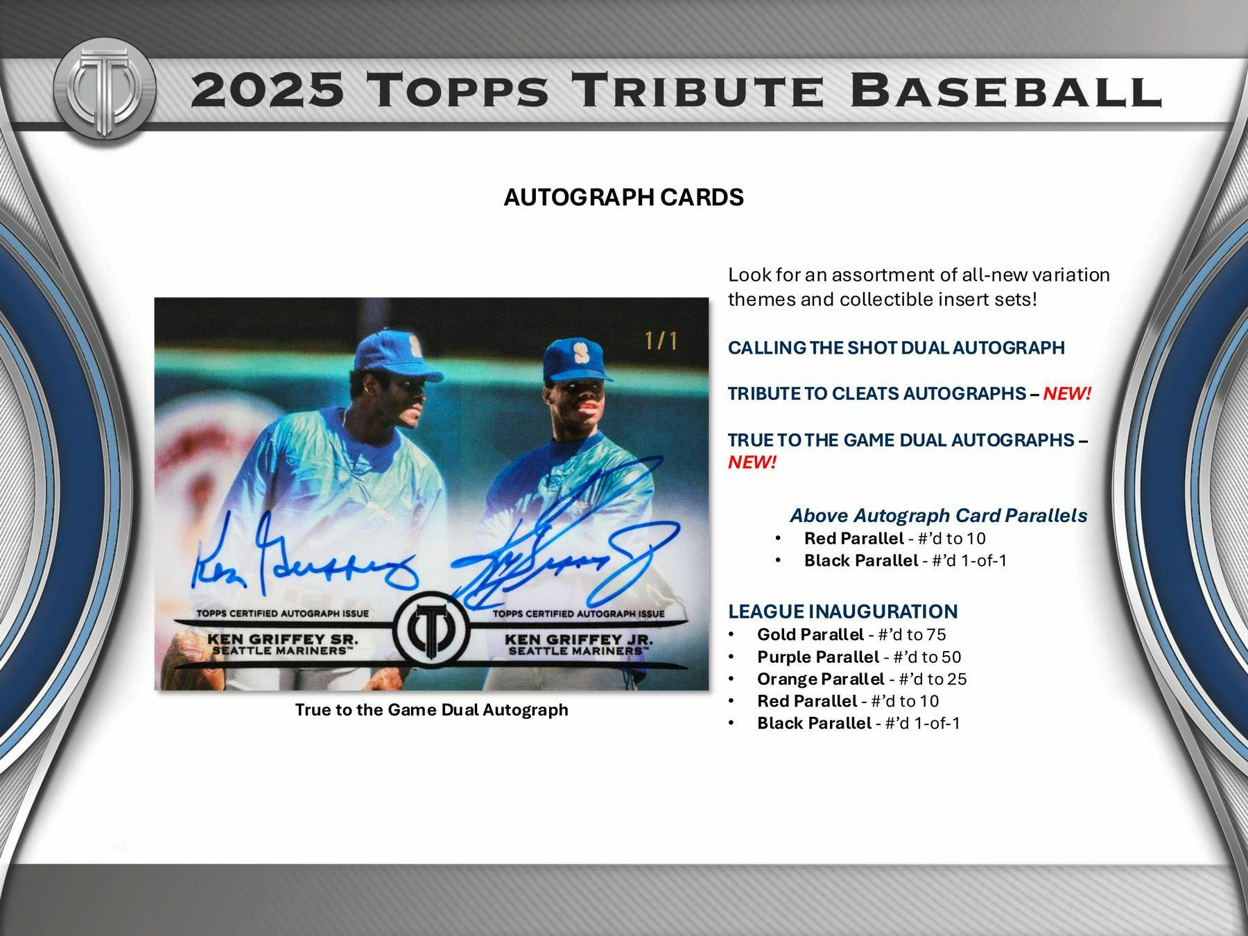 2025 Topps Tribute Baseball Hobby Box - Columbia Hobby - Sports Card Boxes - Toploaders - Card Savers