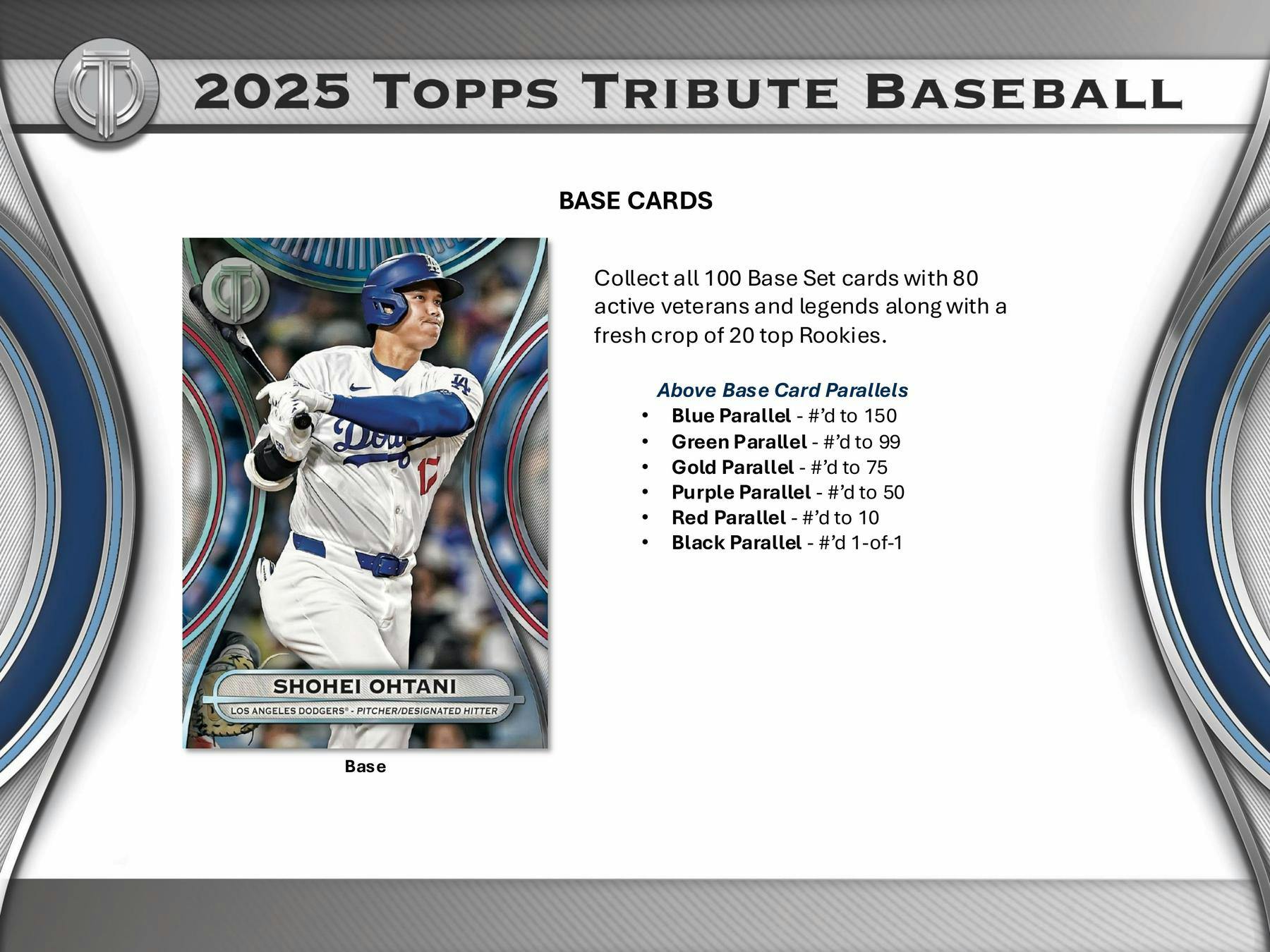 2025 Topps Tribute Baseball Hobby Box - Columbia Hobby - Sports Card Boxes - Toploaders - Card Savers
