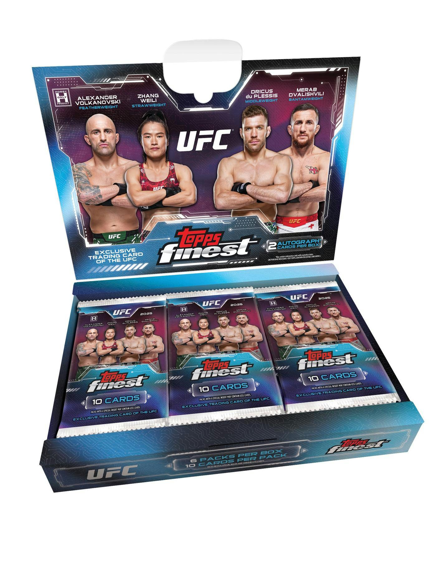 2025 Topps UFC Finest Hobby Box | Columbia Sports Cards - Columbia Hobby - Sports Card Boxes - Toploaders - Card Savers