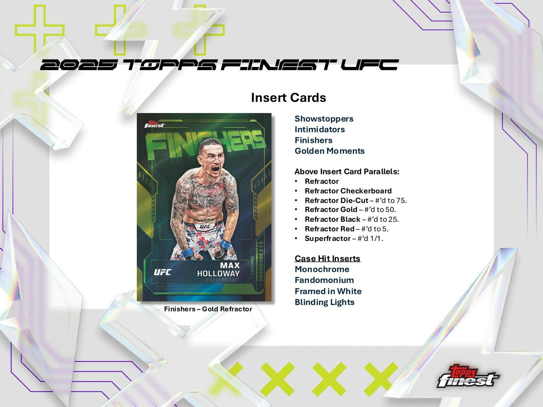 2025 Topps UFC Finest Hobby Box | Columbia Sports Cards - Columbia Hobby - Sports Card Boxes - Toploaders - Card Savers