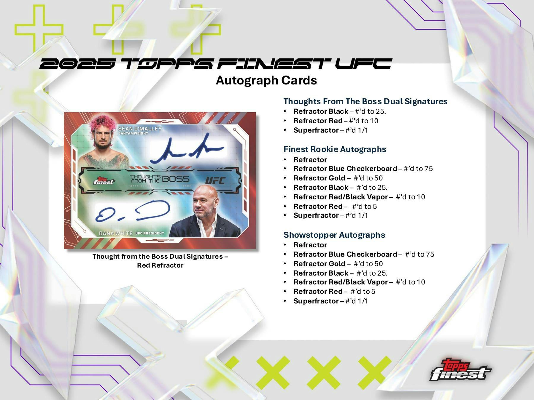 2025 Topps UFC Finest Hobby Box | Columbia Sports Cards - Columbia Hobby - Sports Card Boxes - Toploaders - Card Savers