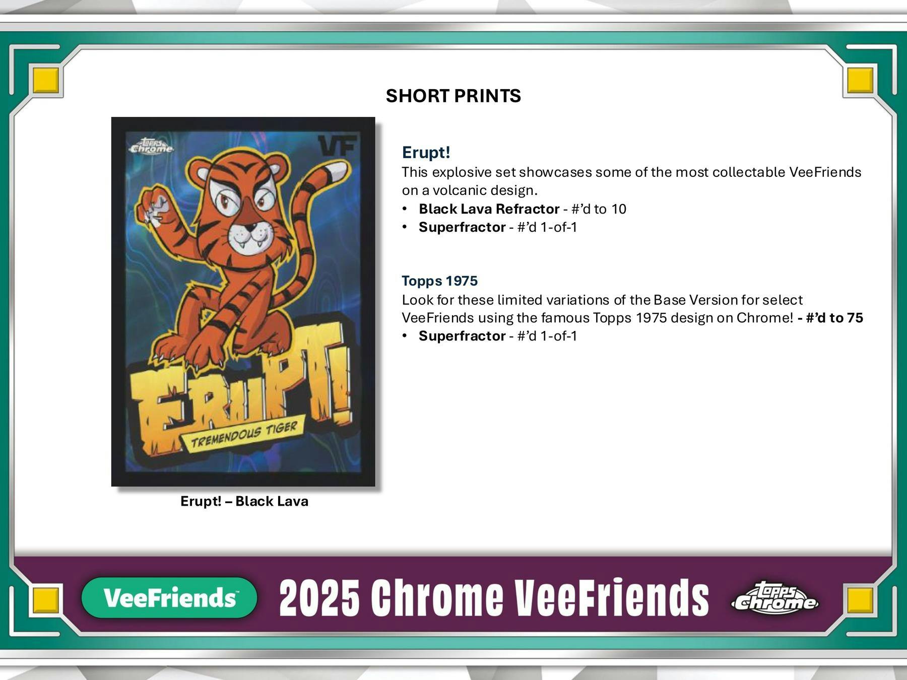 2025 Topps VeeFriends Chrome Hobby Box - Columbia Hobby - Sports Card Boxes - Toploaders - Card Savers