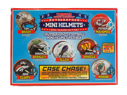2025 TriStar Hidden Treasures Autographed Football Mini Helmet Hobby Box | Columbia Sports Cards - Columbia Hobby - Sports Card Boxes - Toploaders - Card Savers