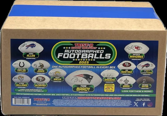 2025 Tristar Hidden Treasures Autographed Footballs Box - Columbia Hobby - Sports Card Boxes - Toploaders - Card Savers
