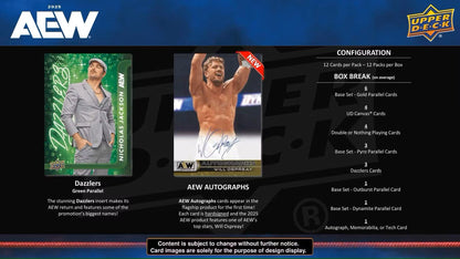 2025 Upper Deck AEW All Elite Wrestling Hobby Box - Columbia Hobby - Sports Card Boxes - Toploaders - Card Savers