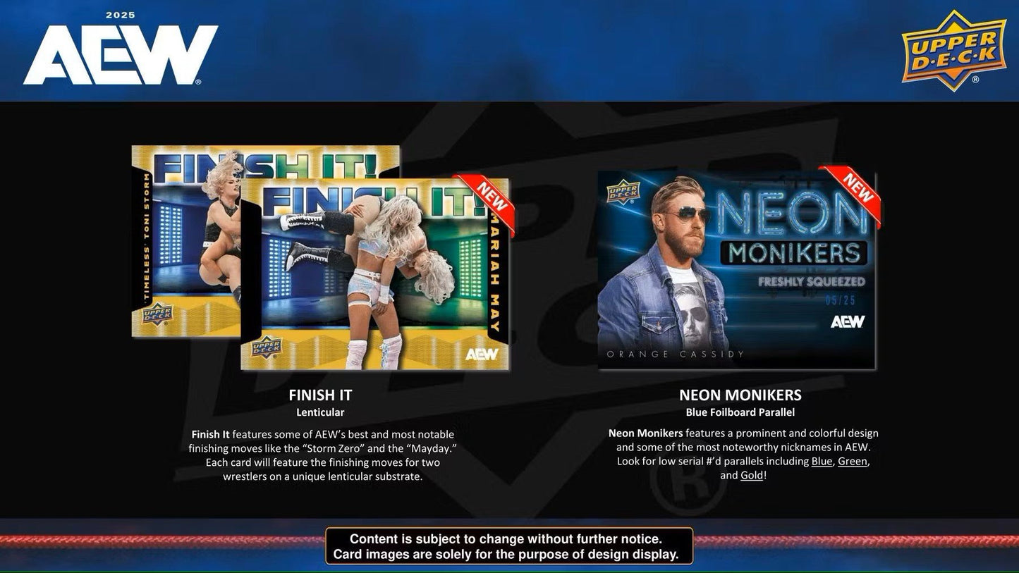 2025 Upper Deck AEW All Elite Wrestling Hobby Box - Columbia Hobby - Sports Card Boxes - Toploaders - Card Savers