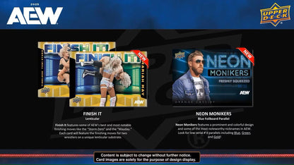 2025 Upper Deck AEW All Elite Wrestling Hobby Box - Columbia Hobby - Sports Card Boxes - Toploaders - Card Savers