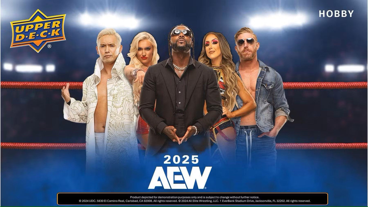 2025 Upper Deck AEW All Elite Wrestling Hobby Box - Columbia Hobby - Sports Card Boxes - Toploaders - Card Savers