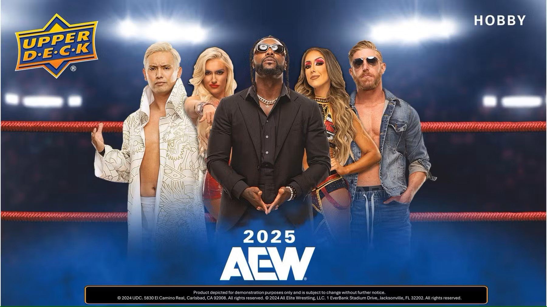 2025 Upper Deck AEW All Elite Wrestling Hobby Box - Columbia Hobby - Sports Card Boxes - Toploaders - Card Savers