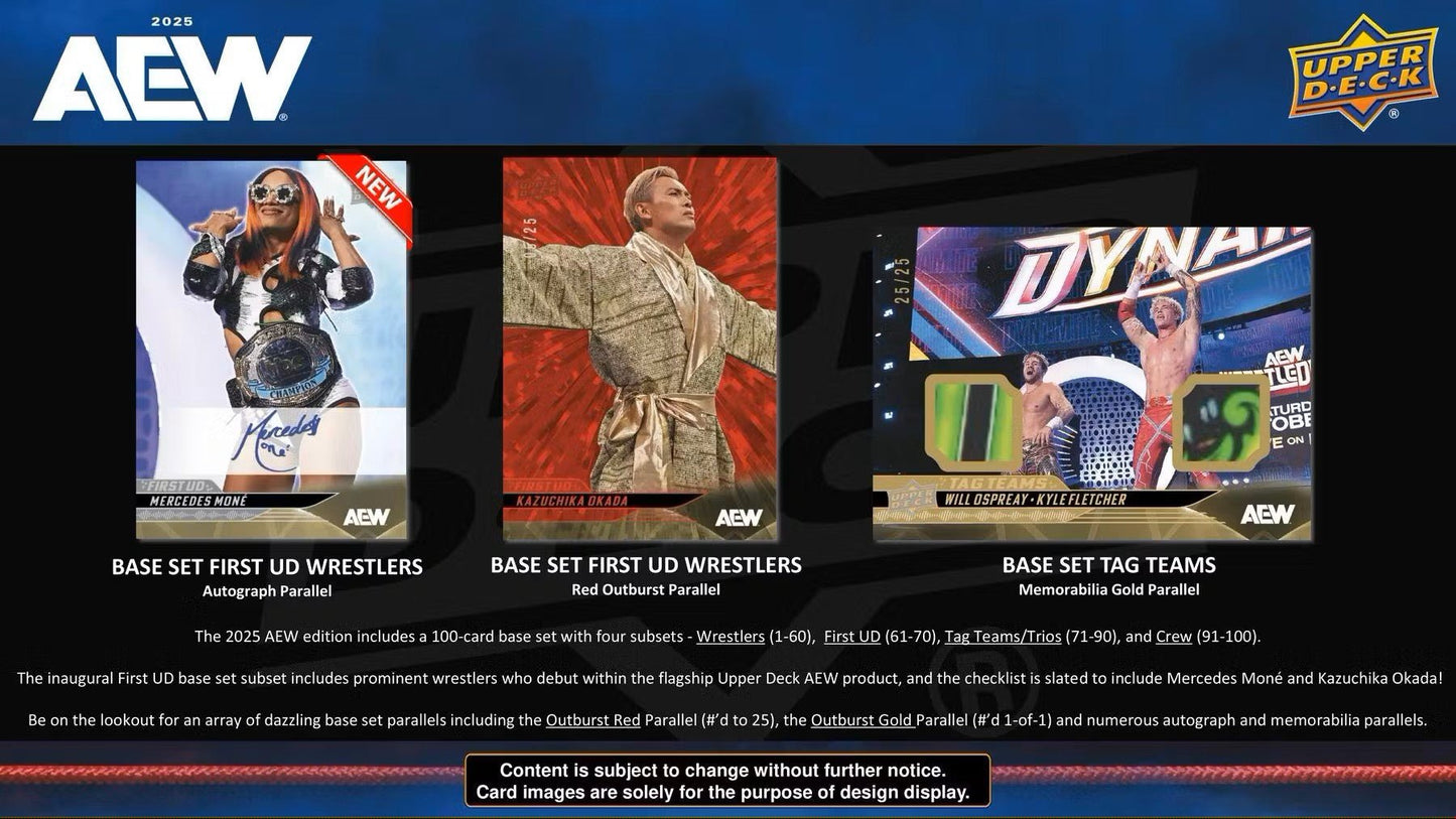 2025 Upper Deck AEW All Elite Wrestling Hobby Box - Columbia Hobby - Sports Card Boxes - Toploaders - Card Savers