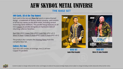 2025 Upper Deck AEW Skybox Metal Universe Wrestling Hobby Box - Columbia Hobby - Sports Card Boxes - Toploaders - Card Savers