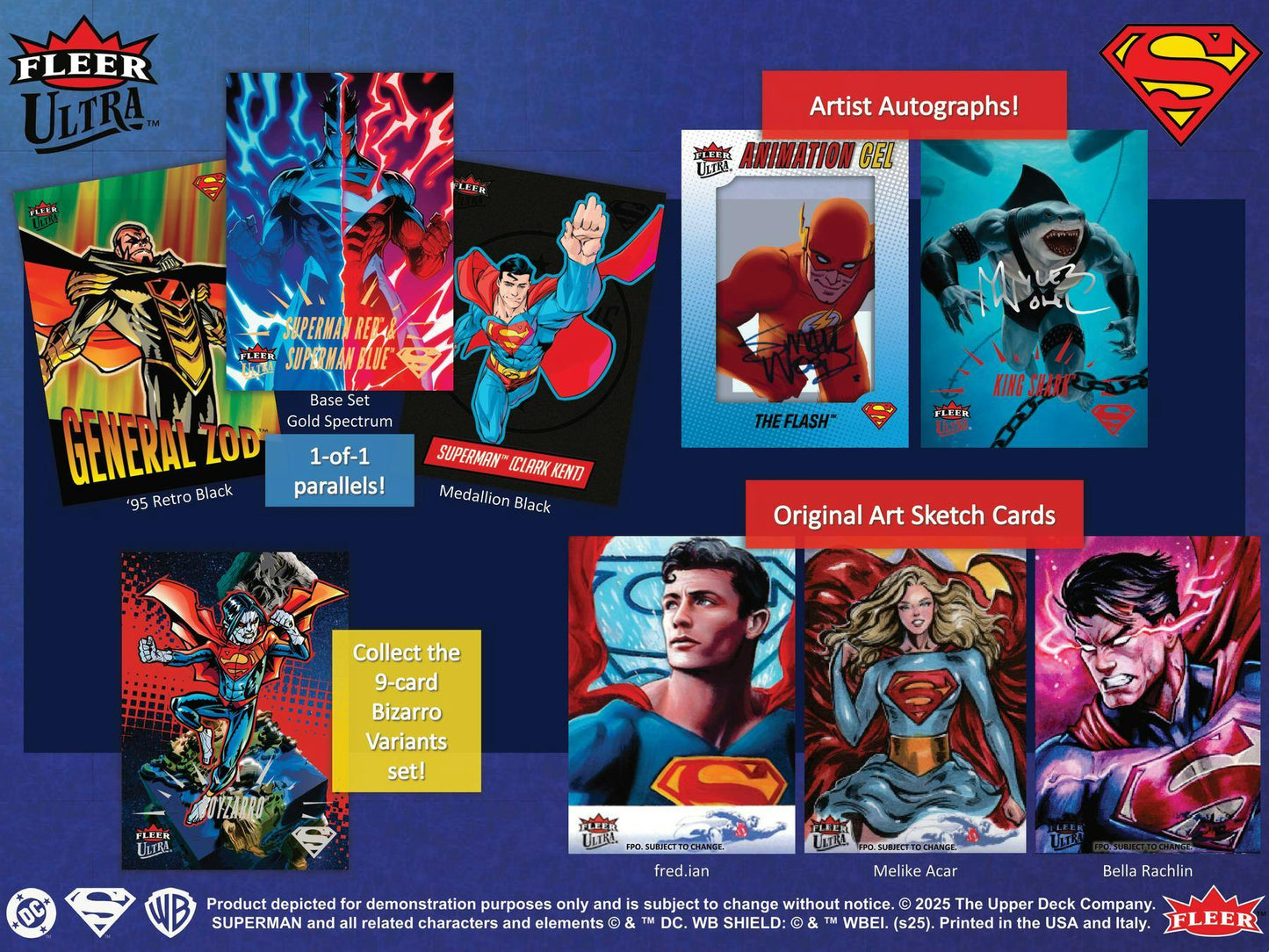 2025 Upper Deck Fleer Ultra Superman Hobby Box - Columbia Hobby - Sports Card Boxes - Toploaders - Card Savers