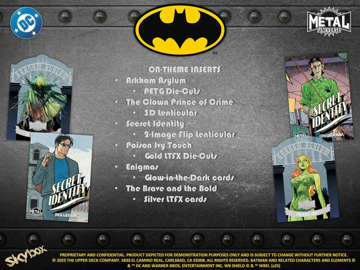 2025 Upper Deck Skybox Metal Universe Batman Hobby Box | Columbia Sports Cards - Columbia Sports Cards