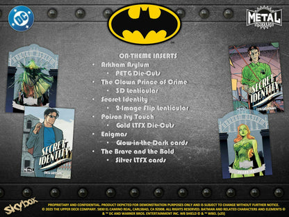 2025 Upper Deck Skybox Metal Universe Batman Hobby Box | Columbia Sports Cards - Columbia Sports Cards
