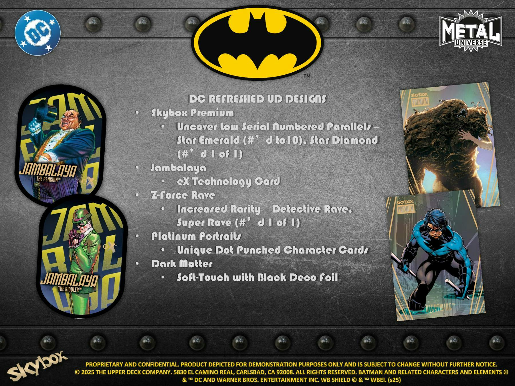 2025 Upper Deck Skybox Metal Universe Batman Hobby Box | Columbia Sports Cards - Columbia Sports Cards