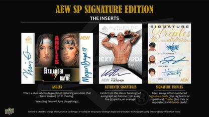 2025 Upper Deck SP Signature Edition AEW Wrestling Hobby Box - Columbia Hobby - Sports Card Boxes - Toploaders - Card Savers